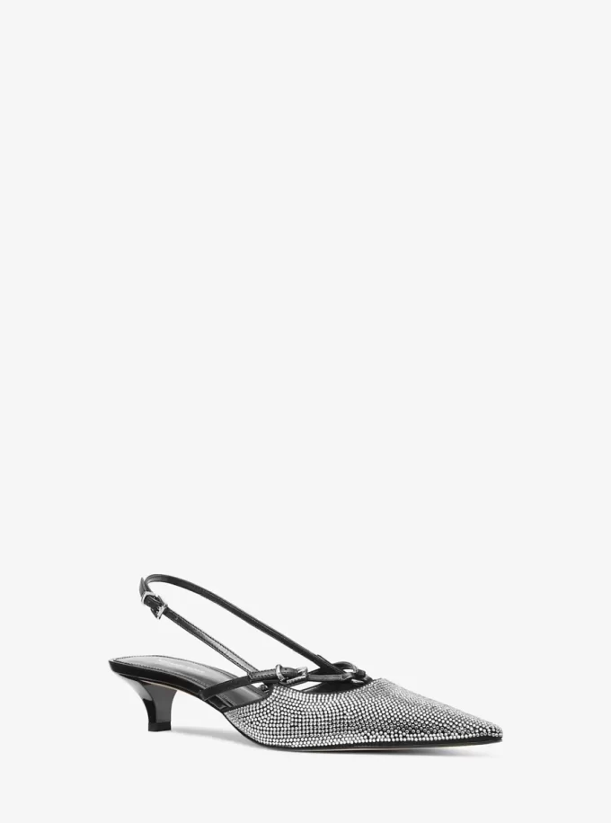 Zapato de tacón con tira trasera Selina adornado Zapato de tacón con tira trasera Selina adornado