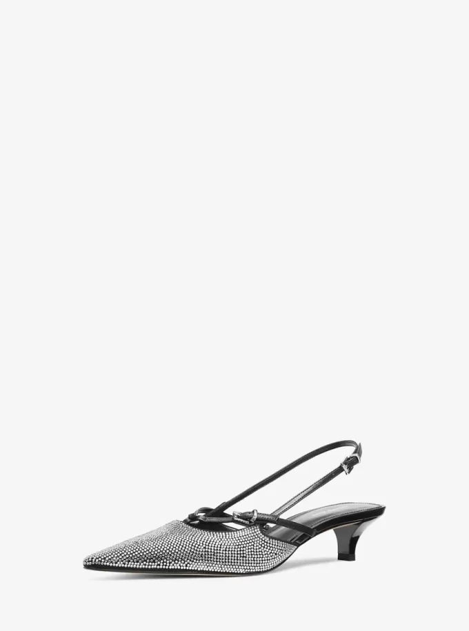 Zapato de tacón con tira trasera Selina adornado Zapato de tacón con tira trasera Selina adornado