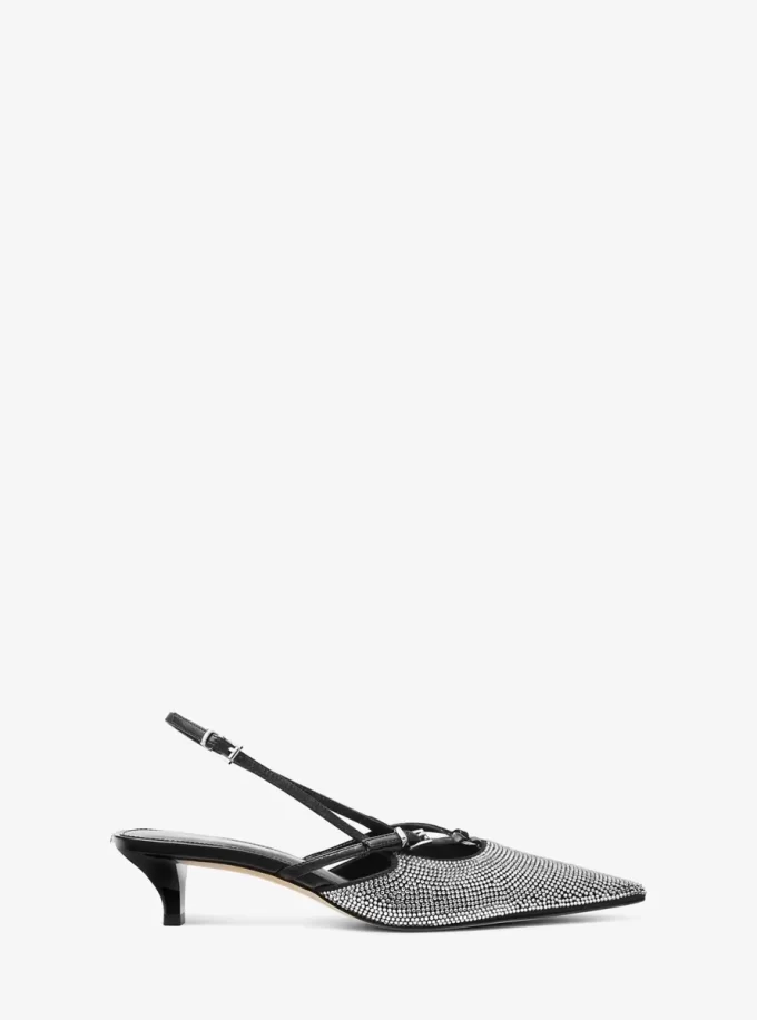 Zapato de tacón con tira trasera Selina adornado Zapato de tacón con tira trasera Selina adornado