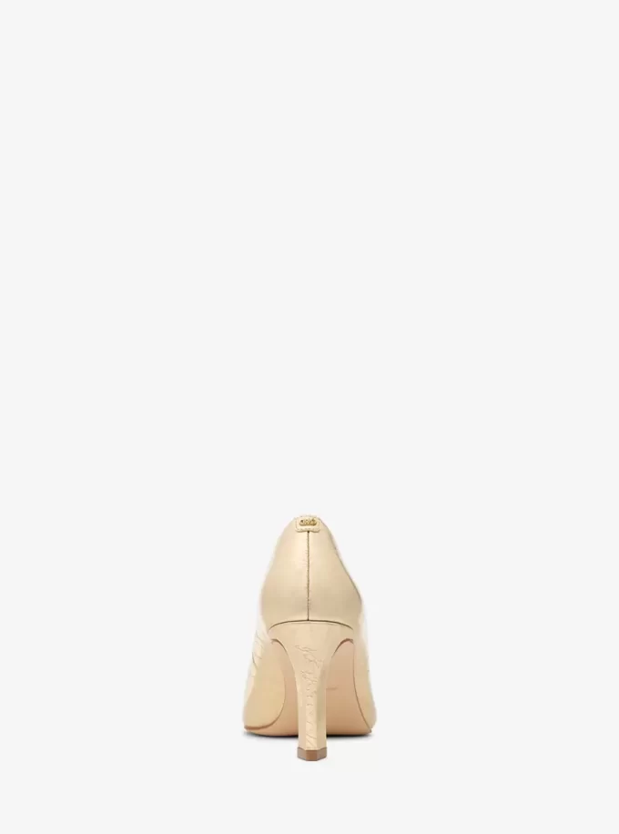 Zapatos de salón Darrah de piel metalizada craquelada Zapatos de salón Darrah de piel metalizada craquelada