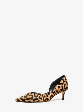 Zapatos de salón Elyse de pelo de becerro con estampado de leopardo