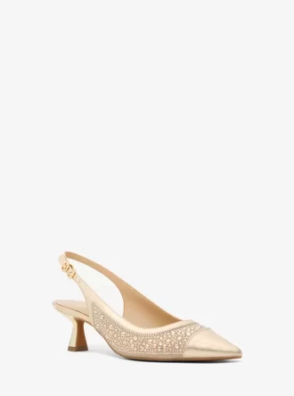 Zapatos de salón metálicos adornados Amali