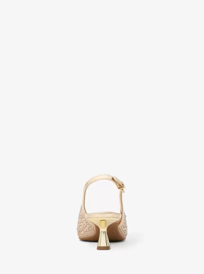 Zapatos de salón metálicos adornados Amali